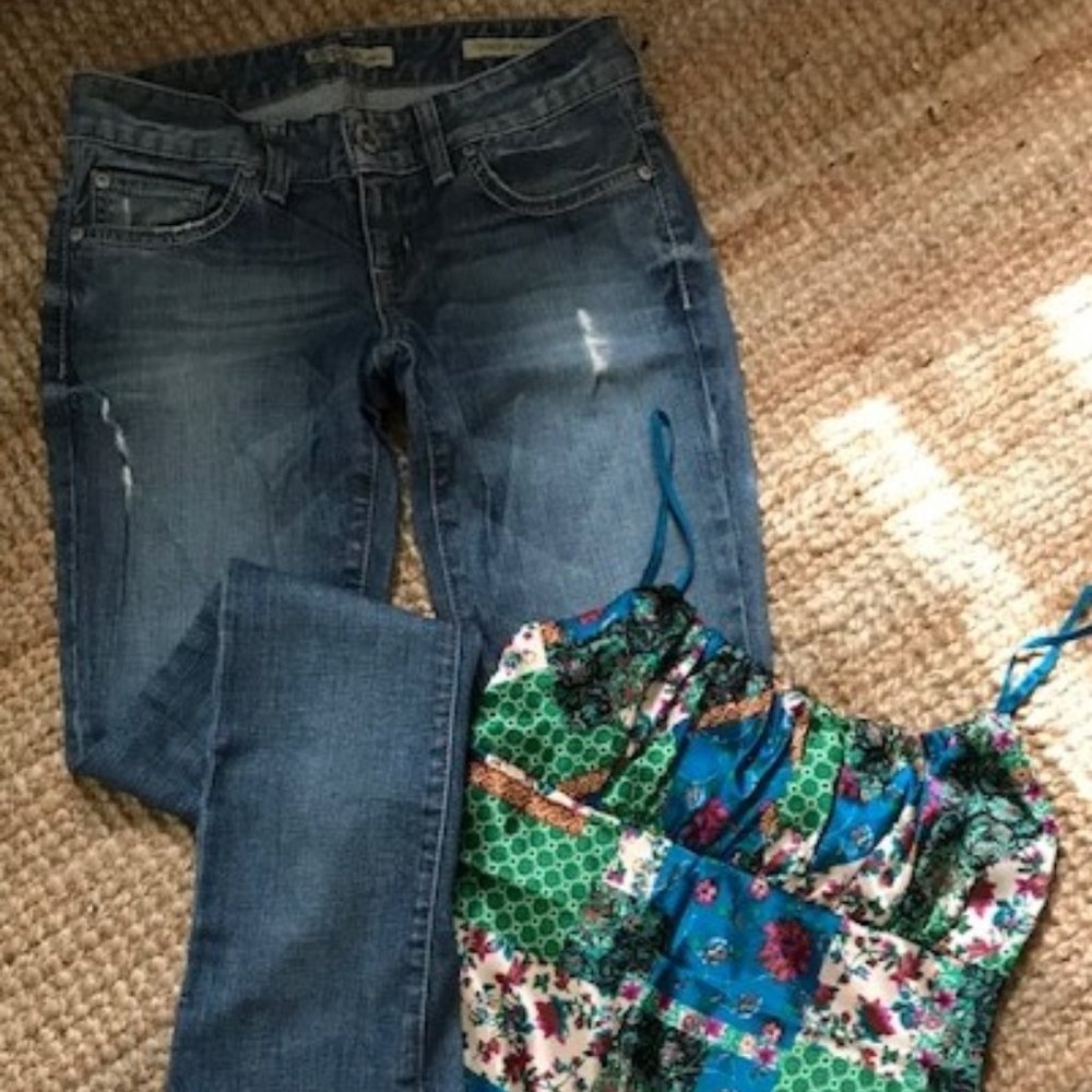 Guess Jeans Straight Leg & Silky Spaghetti top